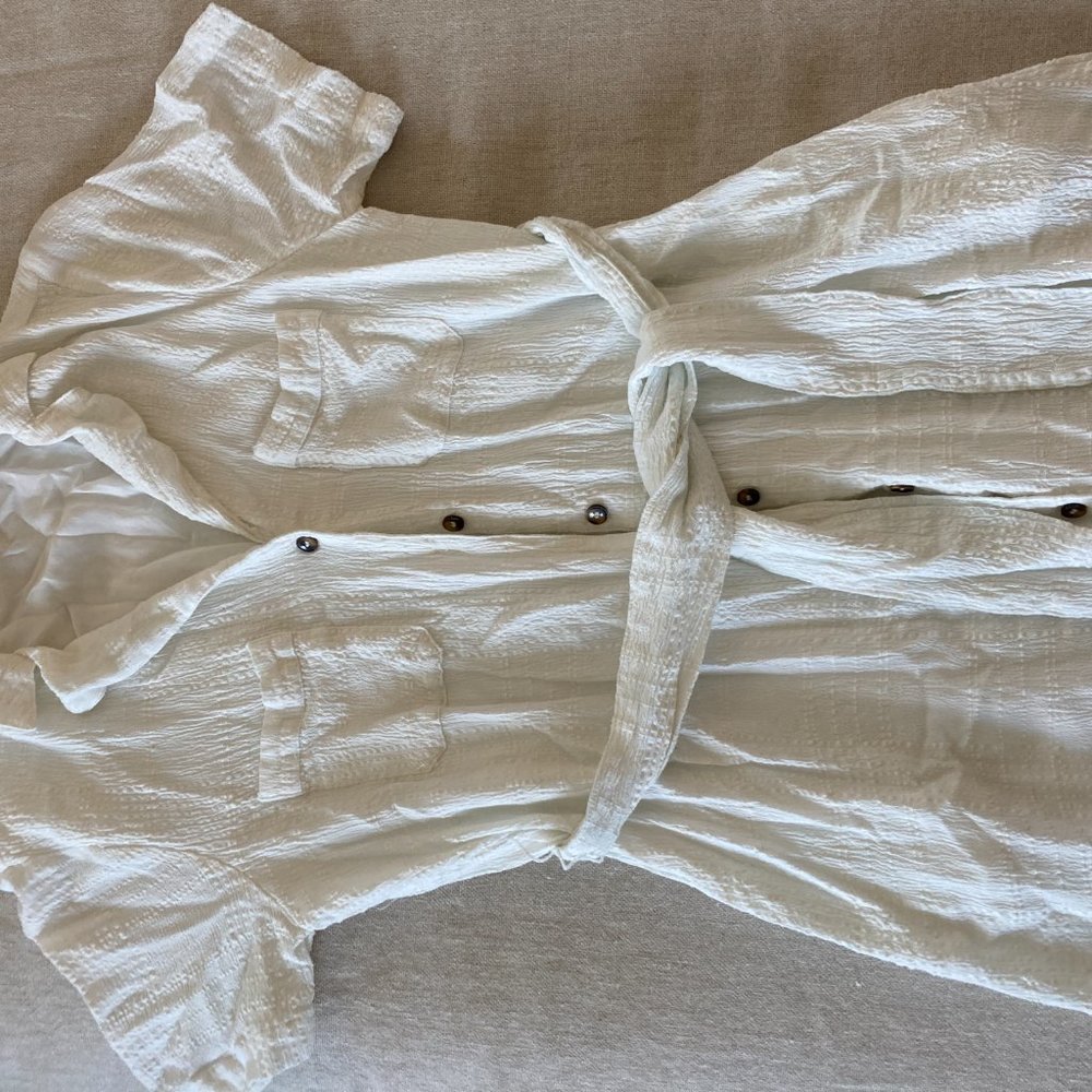 Anthropologie Mid Length Linen Dress